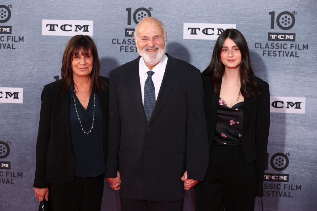Rob Reiner with wife Michele Reiner and daughter Romy Reiner in 2019.