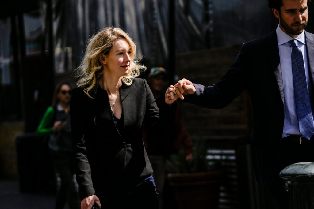 Disgraced scammer Elizabeth Holmes in March 2023.