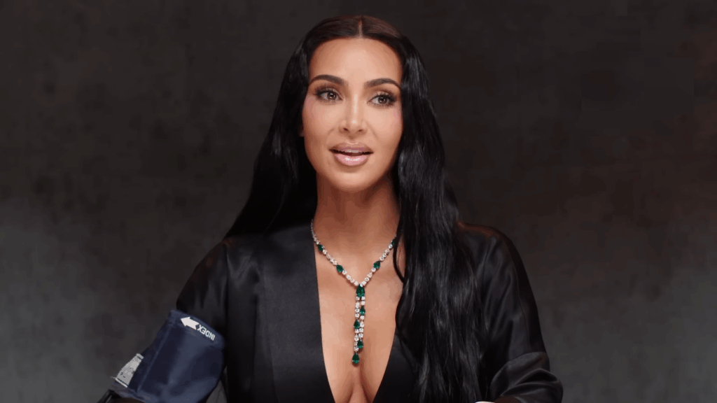 Kim Kardashian for Vanity Fair, a screenshot from a YouTube video.