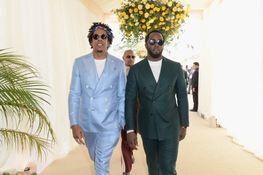 Jay-Z and Diddy attend 2019 Roc Nation THE BRUNCH on February 9, 2019 in Los Angeles, California. 
