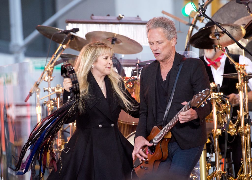 Stevie Nicks and Lindsey Buckingham of Fleetwood Mac perform on NBC's Today at the NBC's TODAY Show on October 9, 2014 in New York, New York. 