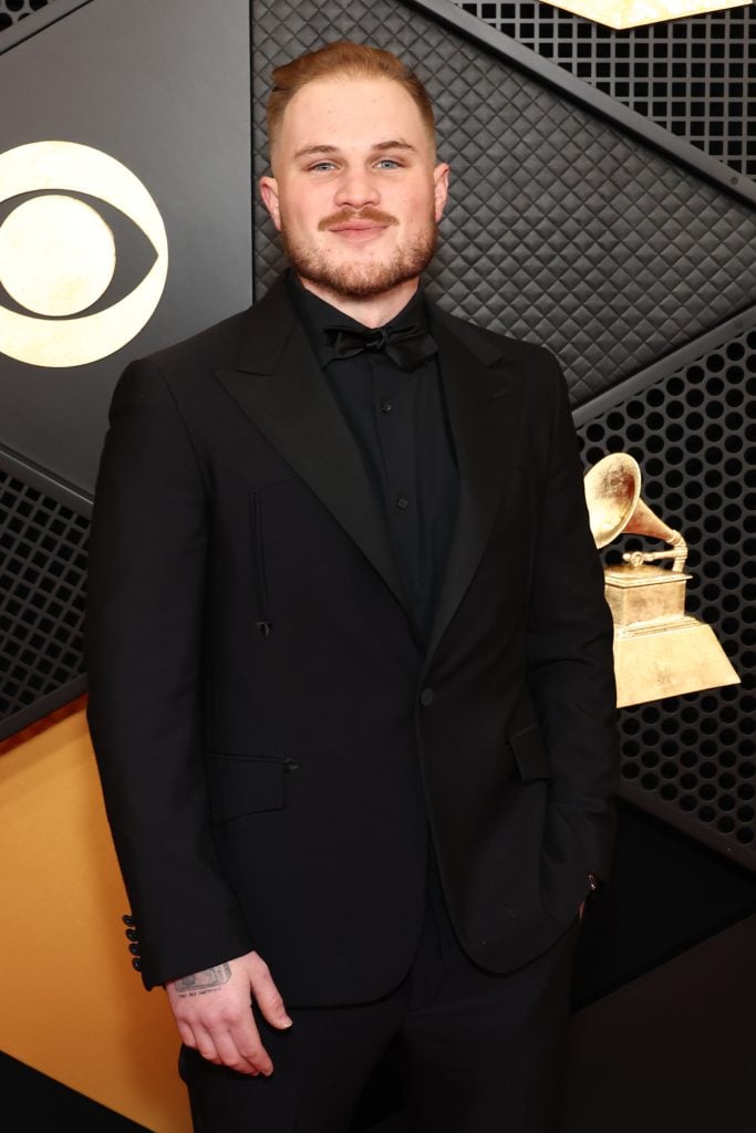 Zach Bryan attends the 66th GRAMMY Awards at Crypto.com Arena on February 04, 2024 in Los Angeles, California. 