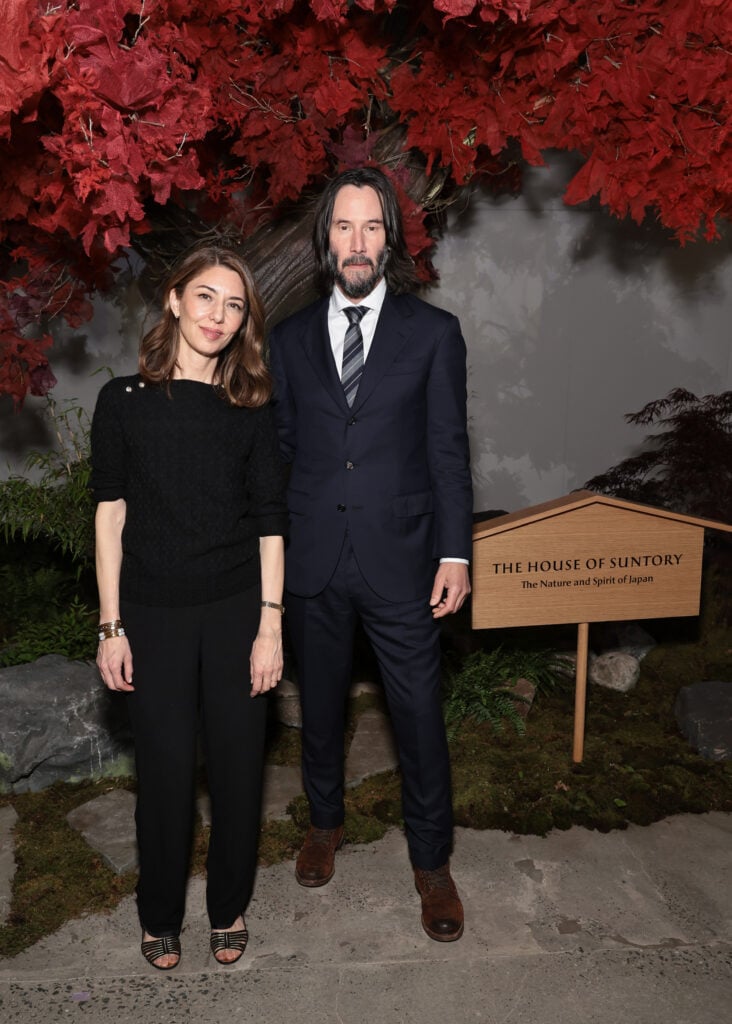 Sofia Coppola and Keanu Reeves in May 2023.