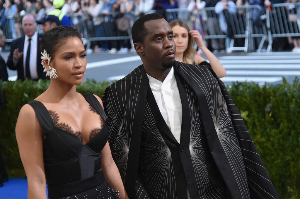 Cassie (L) and Sean 'Diddy' Combs aka Puff Daddy attend the Rei Kawakubo/Comme des Garcons: Art Of The In-Between Costume Institute Gala at Metropolitan Museum of Art on May 1, 2017 in New York City. 