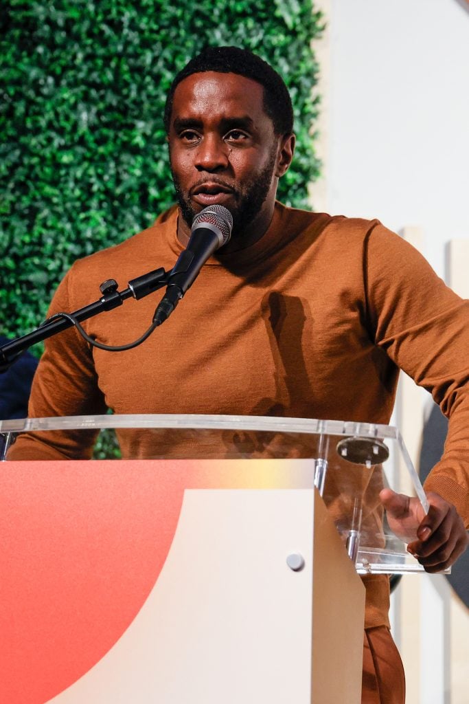 Sean Diddy Combs speaks during the National Town Hall on September 21, 2023 in Washington, DC. 