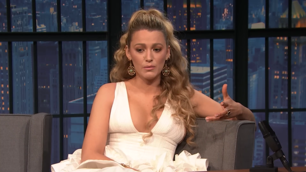 Blake Lively on 'Late Night' on May 1, 2025.