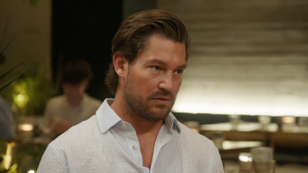 Craig Conover with a stank expression on his face on 'Summer House.'