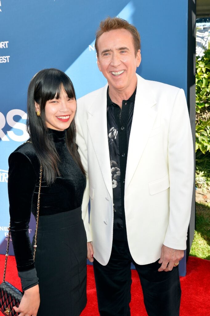 Nicolas Cage and wife Riko Shibata in October 2024.