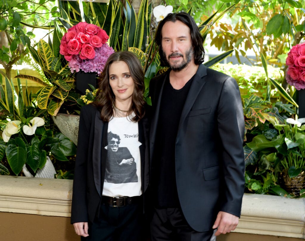 Keanu Reeves and Winona Ryder on August 18, 2018.