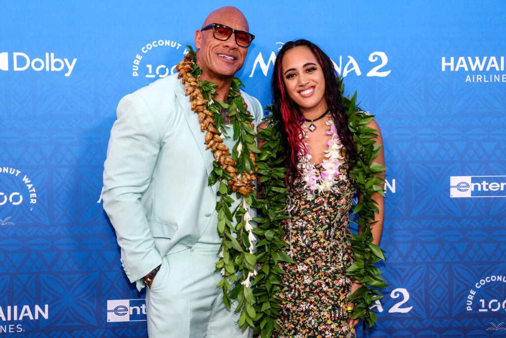 Dwayne Johnson and Simone Johnson in 2024.