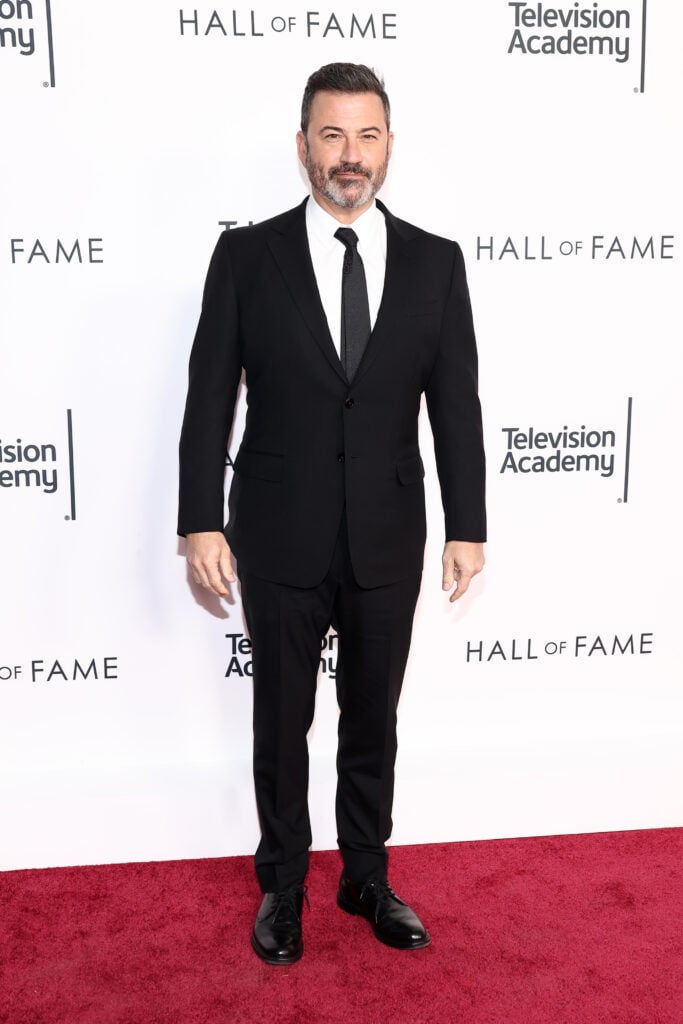 Jimmy Kimmel attends The Television Academy's 26th Hall Of Fame Induction Ceremony at Saban Media Center on November 16, 2022 in North Hollywood, California. 