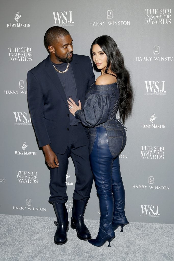 Kanye West and Kim Kardashian West attend the WSJ. Magazine 2019 Innovator Awards sponsored by Harry Winston and RÃ©my Martinat MOMA on November 06, 2019 in New York City. 