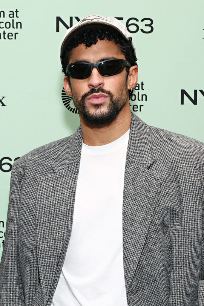 Bad Bunny attends Barrio Triste during the 63rd New York Film Festival at The Film Society of Lincoln Center, Walter Reade Theatre on October 05, 2025 in New York City.