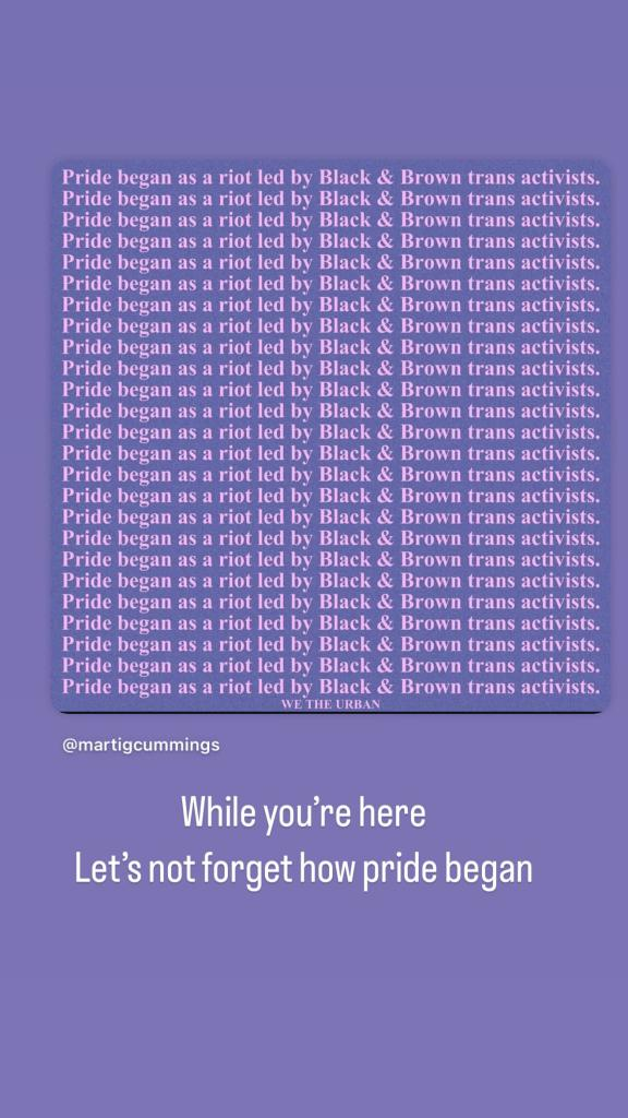 A lavender Instagram Story screenshot.