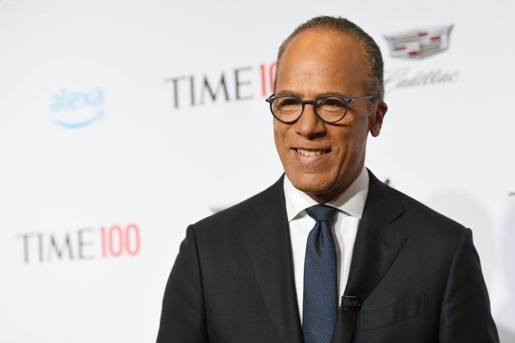 Lester Holt attends the TIME 100 Gala 2019 Lobby Arrivals at Jazz at Lincoln Center on April 23, 2019 in New York City.