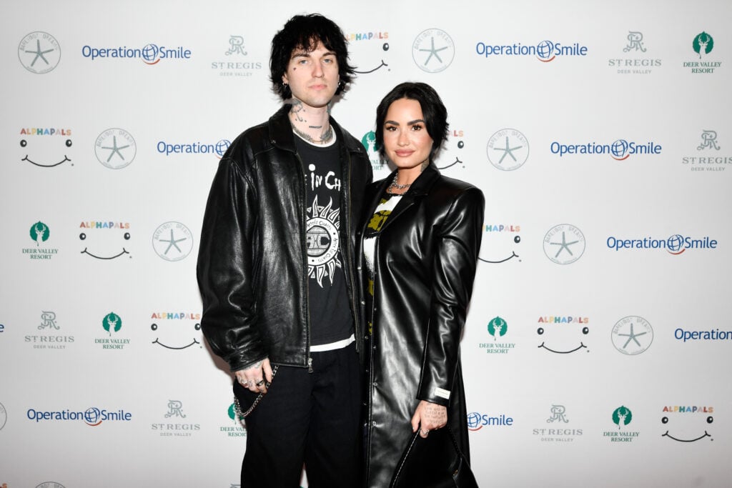Demi Lovato poses with Jordan Lutes, also known as Lutes.