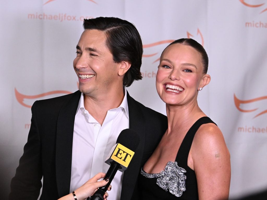 Justin Long and Kate Bosworth in November 2023.