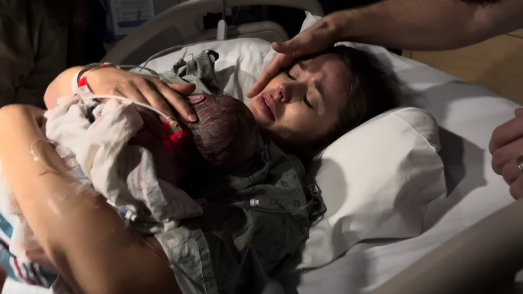 Jessa Duggar holds Baby #6.