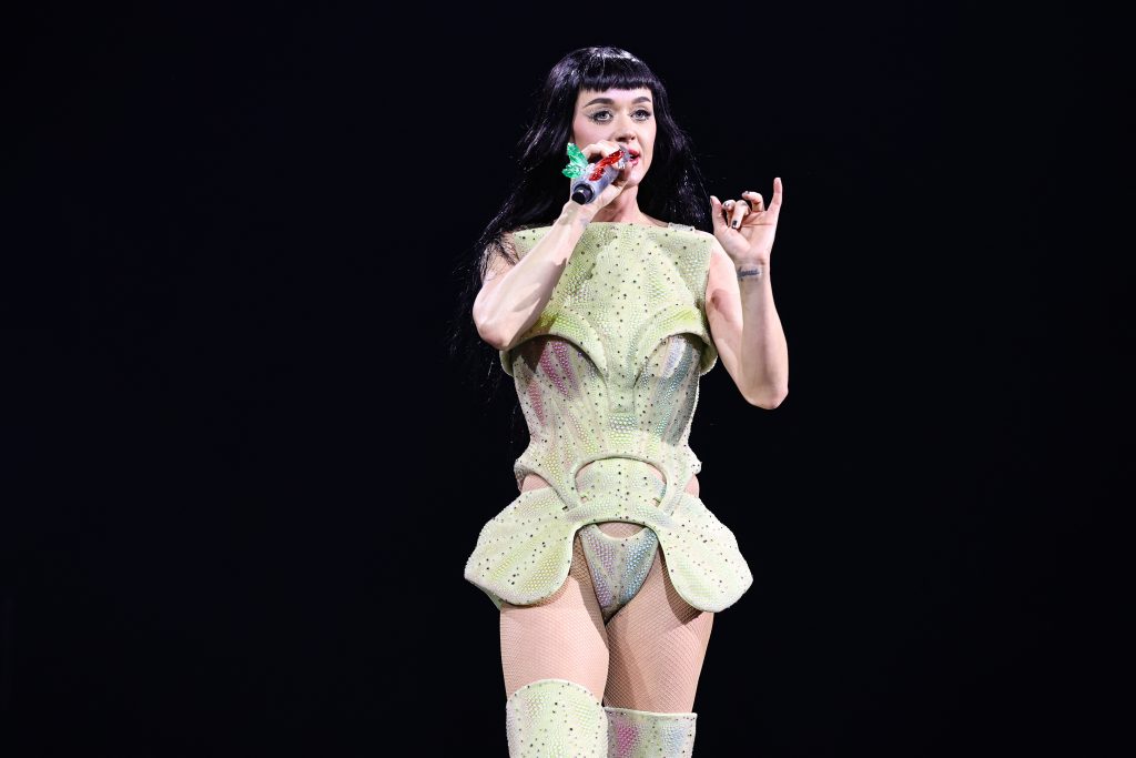 Katy Perry performs onstage during the Katy Perry The Lifetimes Tour 2025 at CDMX Arena on April 23, 2025 in Mexico City, Mexico.