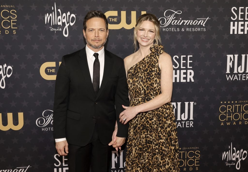 Scott Wolf and Kelley Wolf in 2023.