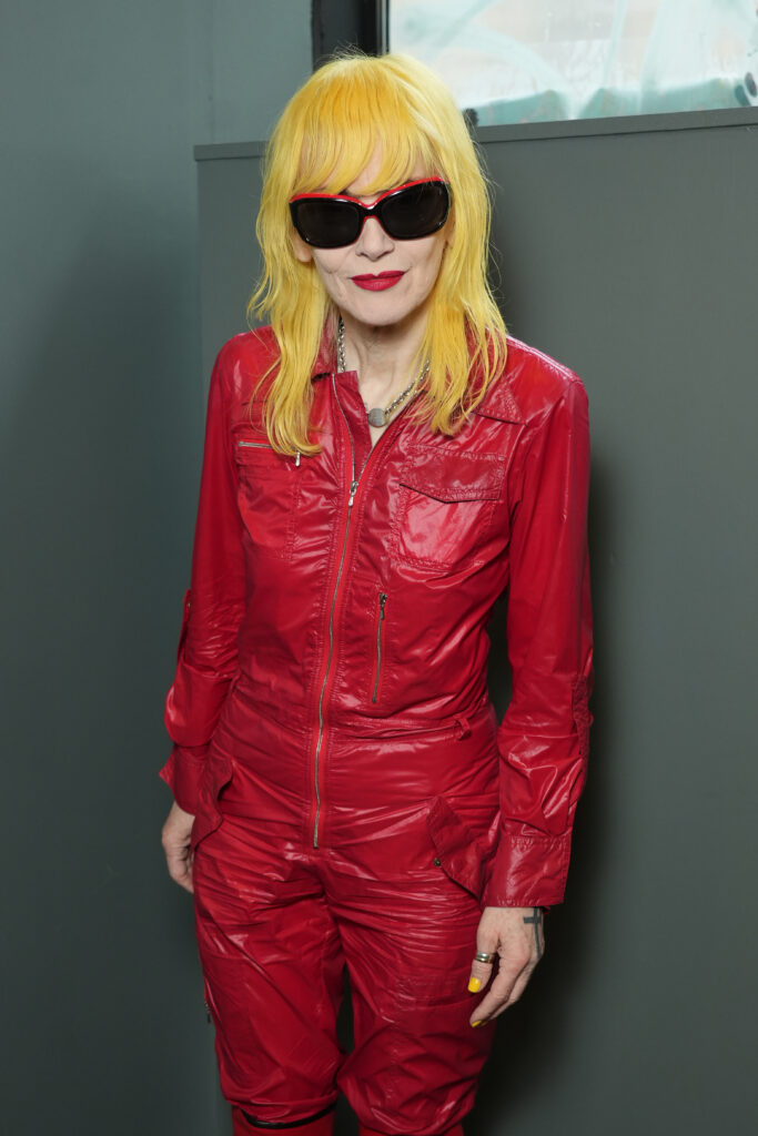 Pam Hogg attends the Vivienne Westwood Paris Womenswear Spring-Summer 2025 show as part of Paris Fashion Week on September 28, 2024 in Paris, France. 