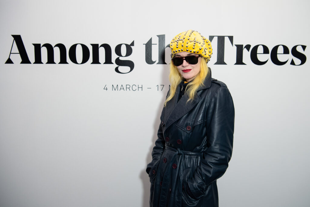 Pam Hogg attends the Among The Trees Exhibition Private View at The Hayward Gallery on March 03, 2020 in London, England. 