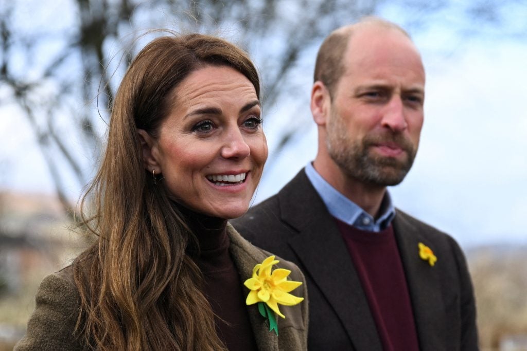 Kate Middleton and her husband, William, on February 26, 2025.