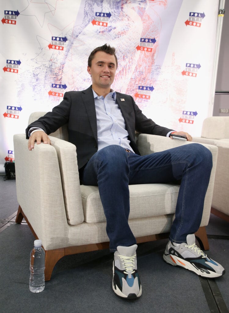 Charlie Kirk attends Politicon 2018 at Los Angeles Convention Center on October 20, 2018 in Los Angeles, California. 