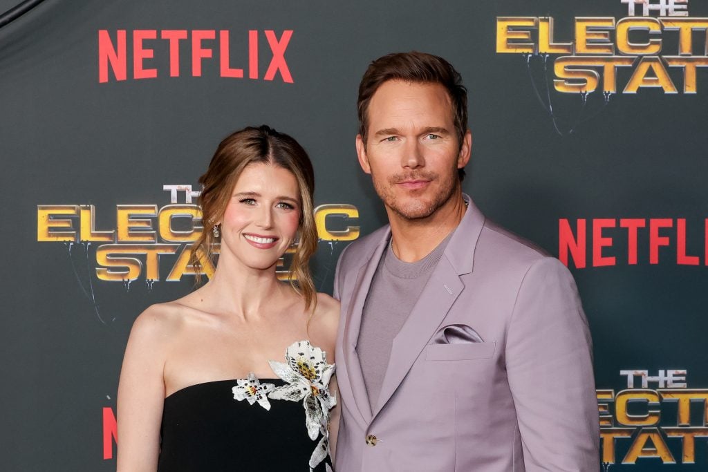 Katherine Schwarzenegger and Chris Pratt in February of 2025.