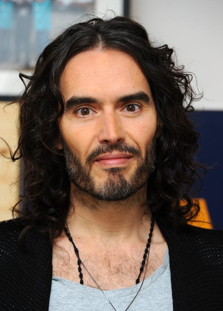 Russell Brand launches RAPt's new employment services aimed at supporting addicts and reduce re-offending at Trew Era Cafe on January 18, 2017 in London, England. 
