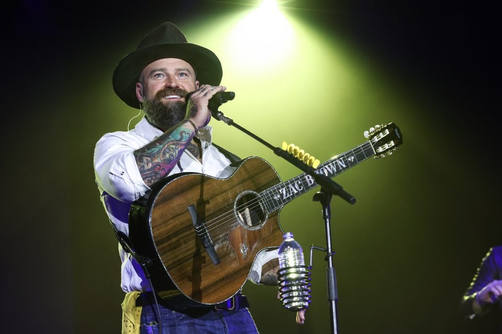 Zac Brown of the Zac Brown Band performs during Warner Music Nashville Lunch and Performance at CRS 2022 at Omni Nashville Hotel on February 23, 2022 in Nashville, Tennessee.