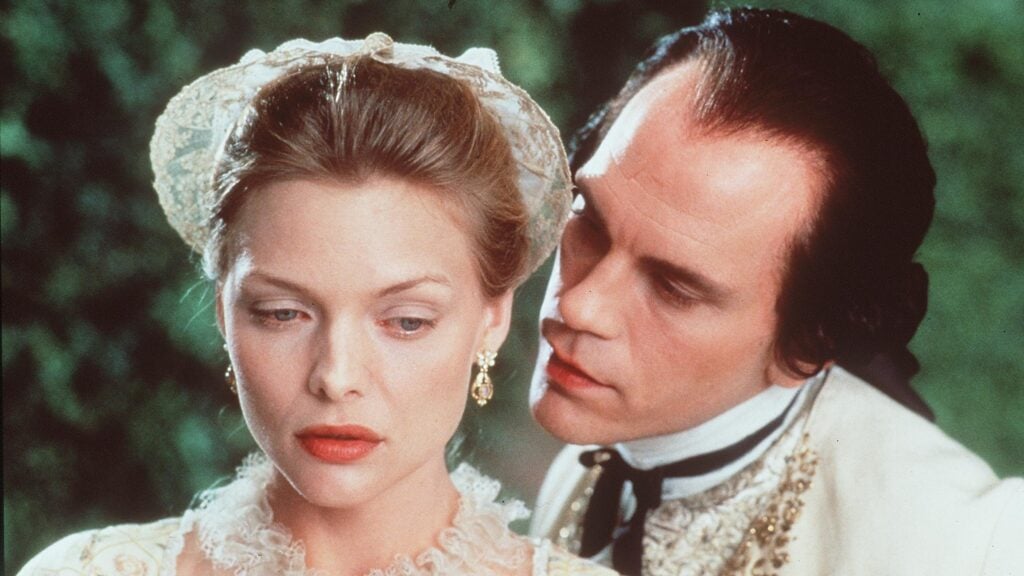 John Malkovich and Michelle Pfeiffer in 1988.