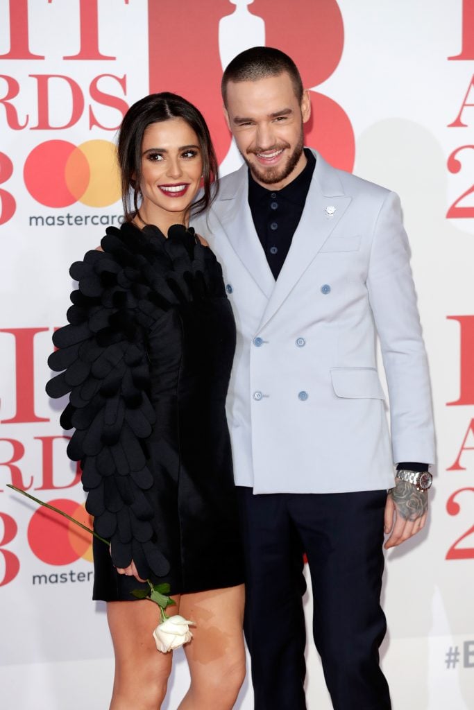 Cheryl and Liam Payne attend The BRIT Awards 2018 held at The O2 Arena on February 21, 2018 in London, England.  