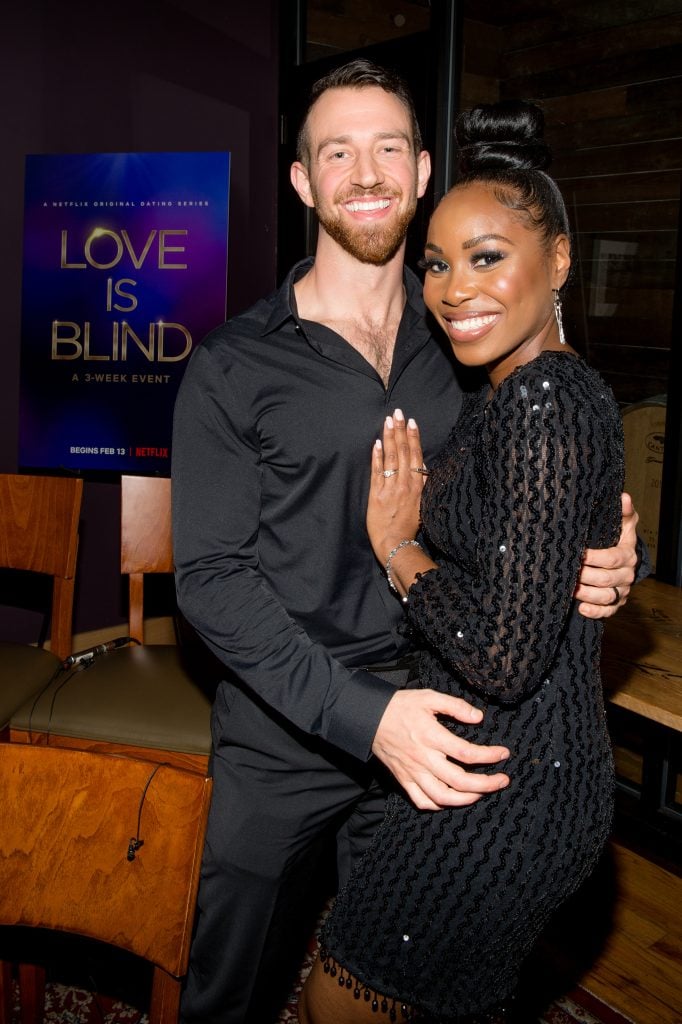 Cameron Hamilton and Lauren Speed attend the Netflix's Love is Blind VIP viewing party at City Winery on February 27, 2020 in Atlanta, Georgia.