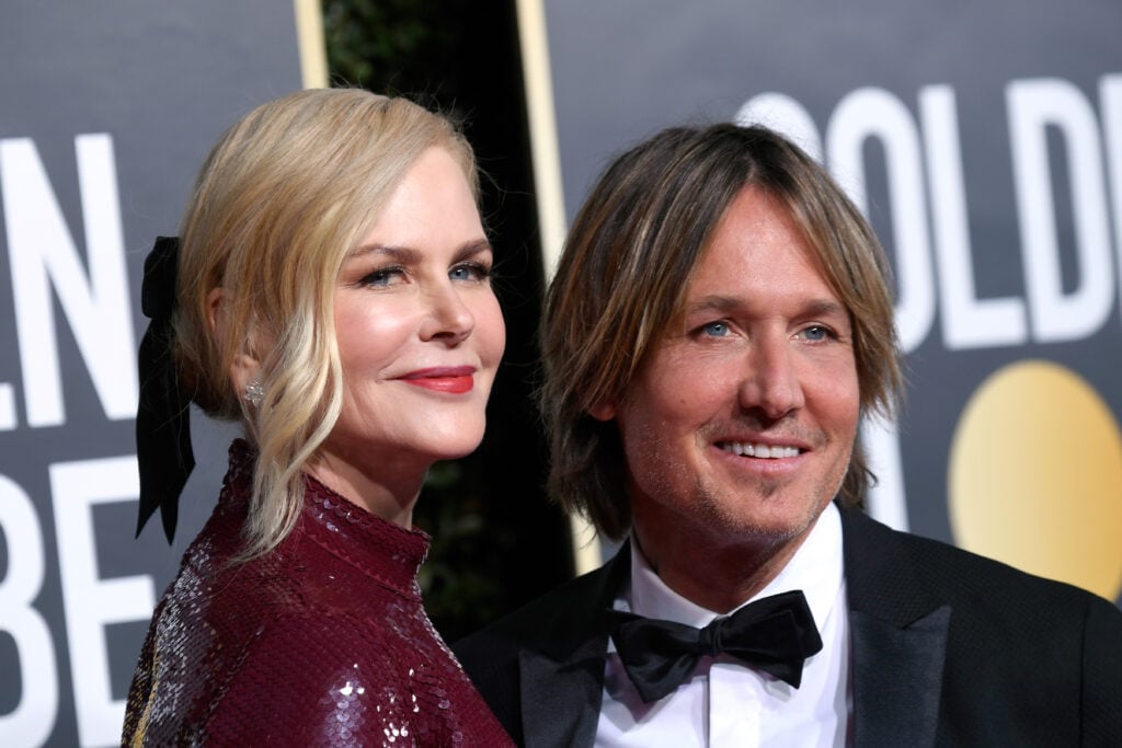 Nicole Kidman and Keith Urban attend the 76th Annual Golden Globe Awards at The Beverly Hilton Hotel on January 6, 2019 in Beverly Hills, California. 