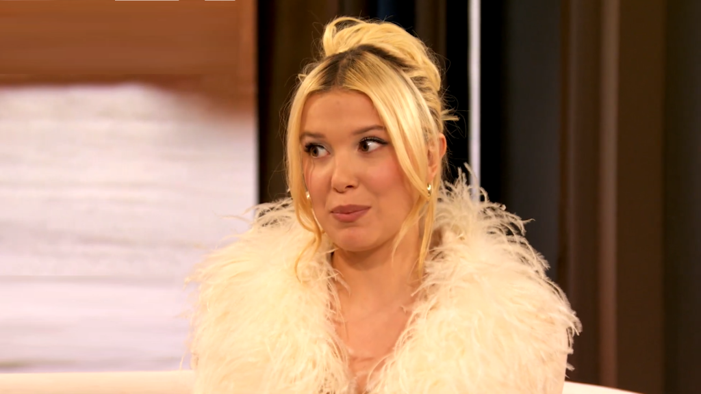 During an early 2025 appearance on The Drew Barrymore Show, Millie Bobby Brown is sporting quite the look.