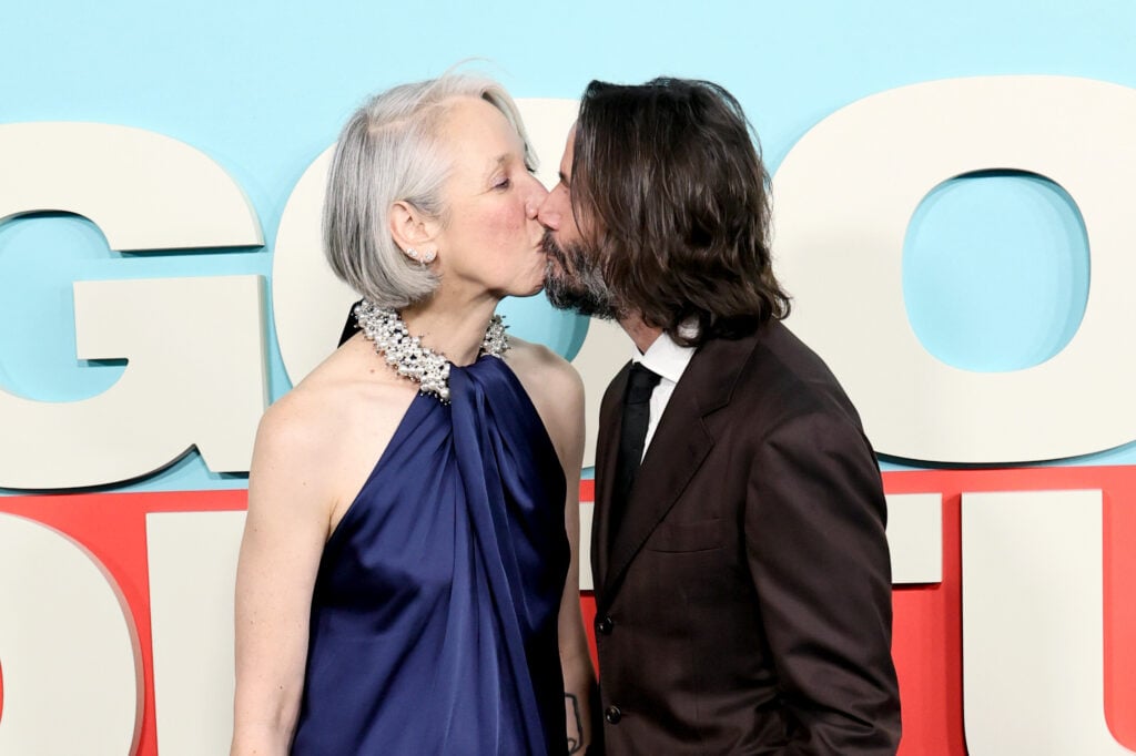 Keanu Reeves and Alexandra Grant in October 2025.