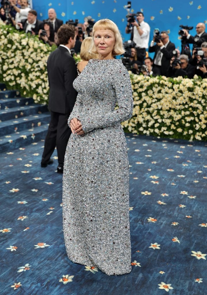 Pamela Anderson at the Met Gala on May 5, 2025.