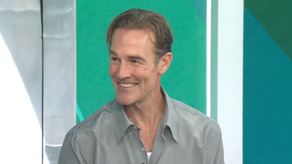James Van Der Beek smiles on Today in July 2025.