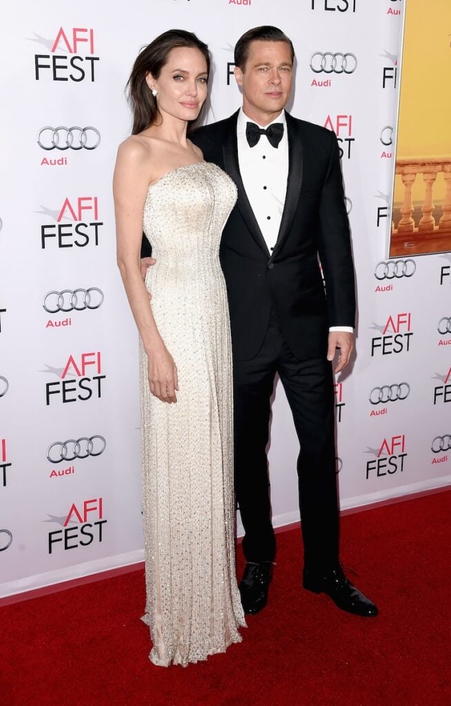 Angelina Jolie Pitt and Brad Pitt attend the opening night gala premiere of Universal Pictures' By the Sea during AFI FEST 2015 presented by Audi at TCL Chinese 6 Theatres on November 5, 2015 in Hollywood, California.