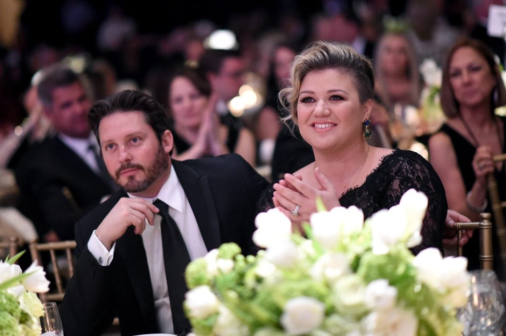 Kelly Clarkson and Brandon Blackstock in 2015.