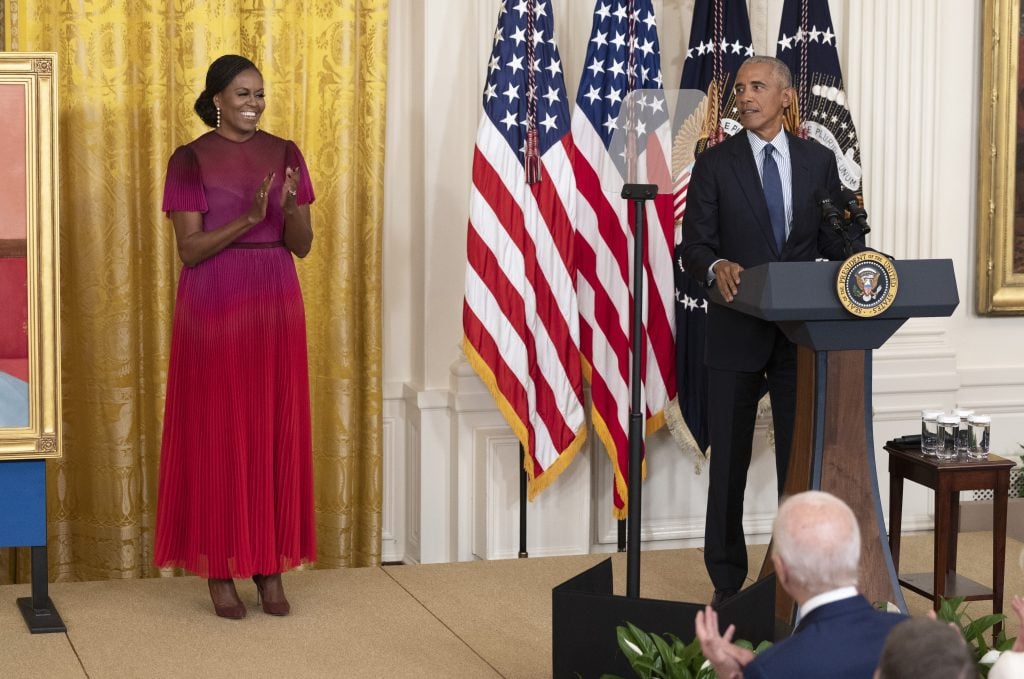 Michelle Obama and Presidetn Barack Obama in September 2022.