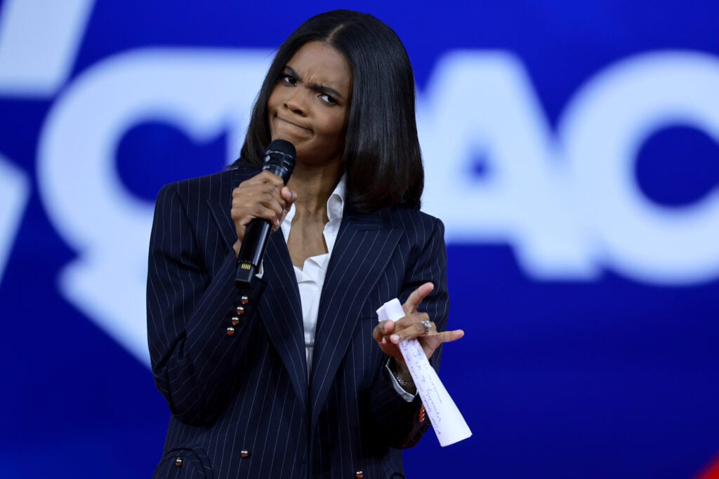 Candace Owens speaks during the Conservative Political Action Conference (CPAC) at The Rosen Shingle Creek on February 25, 2022 in Orlando, Florida. 