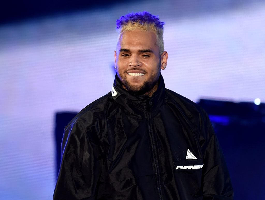 Chris Brown performs onstage during We Can Survive, A Radio.com Event at The Hollywood Bowl on October 20, 2018 in Los Angeles, California.  