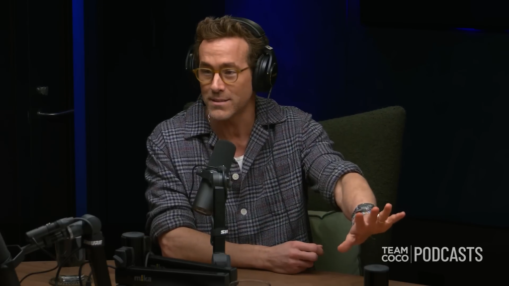 Ryan Reynolds on Conan O'Brien Needs a Friend in May 2025.