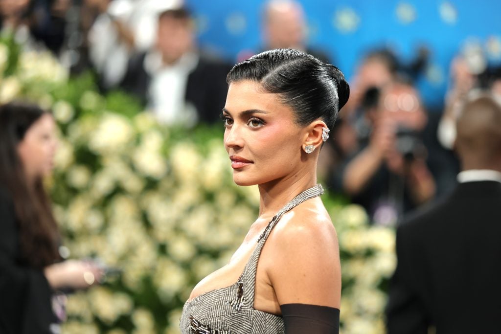 Kylie Jenner attends the 2025 Met Gala Celebrating Superfine: Tailoring Black Style at Metropolitan Museum of Art on May 05, 2025 in New York City.