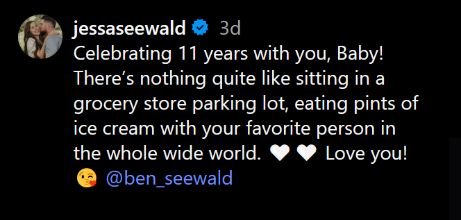 A dark mode screenshot of Jessaduggar's caption