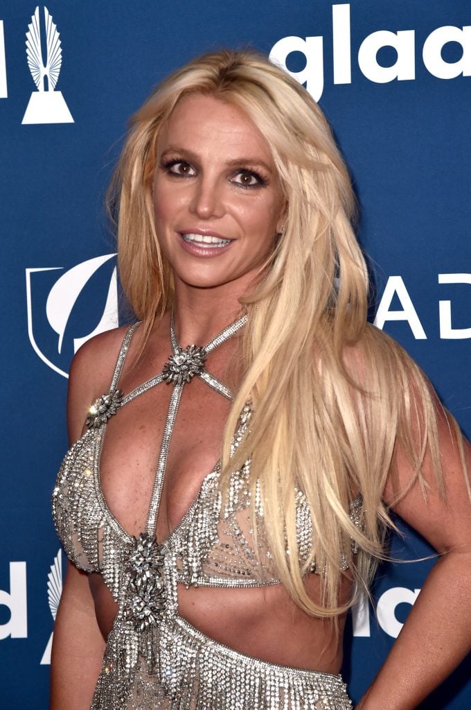 Honoree Britney Spears attends the 29th Annual GLAAD Media Awards at The Beverly Hilton Hotel on April 12, 2018 in Beverly Hills, California. 