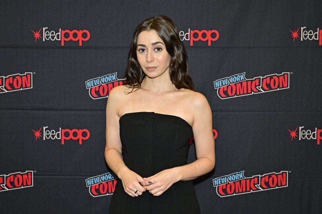 Cristin Milioti attends The Penguin Press Room during New York Comic Con 2024  at The Jacob K. Javits Convention Center on October 17, 2024 in New York City.