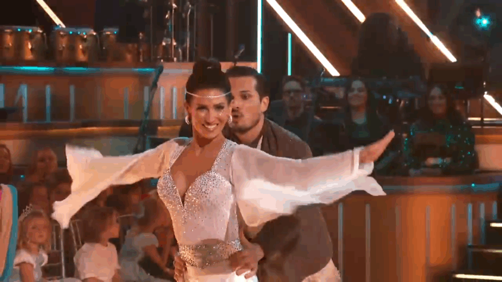 Hilaria Baldwin on DWTS in October 2025.